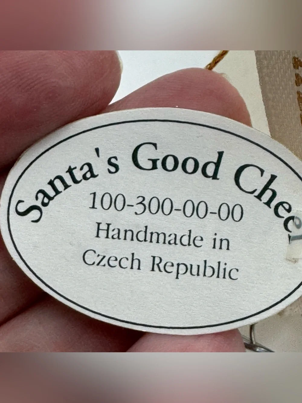 Waterford Holiday Heirlooms Santa’s Good Cheer Glass Christmas Ornament Czech